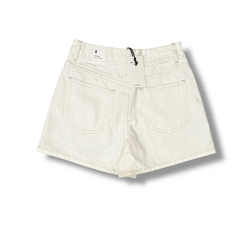 **NWT**Glassons High Rise Off White Shorts - Picture 2 of 2
